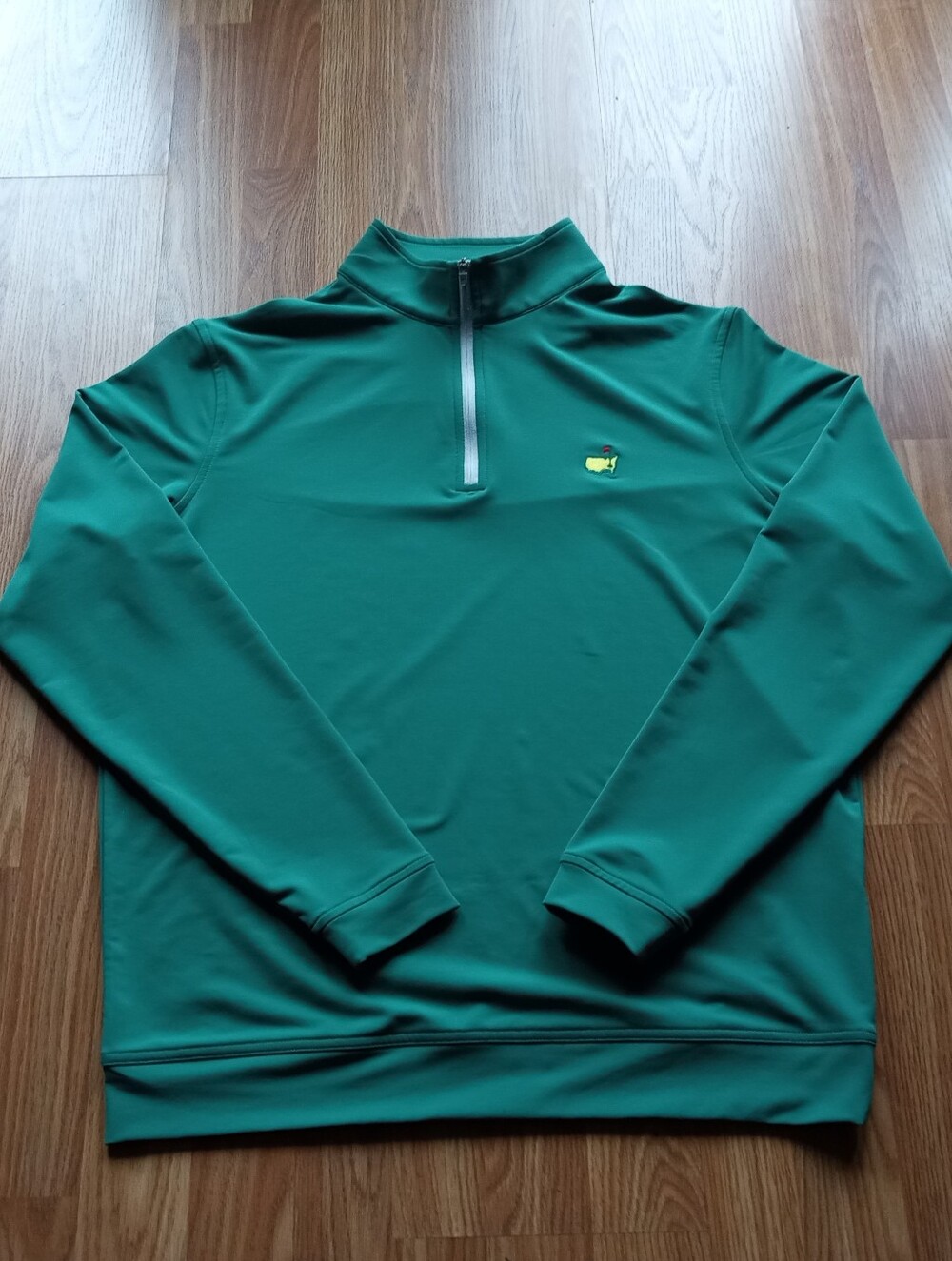 2026 Masters by Peter Millar Medium Green 1/4 Quarter Zip Golf Pullover Augusta